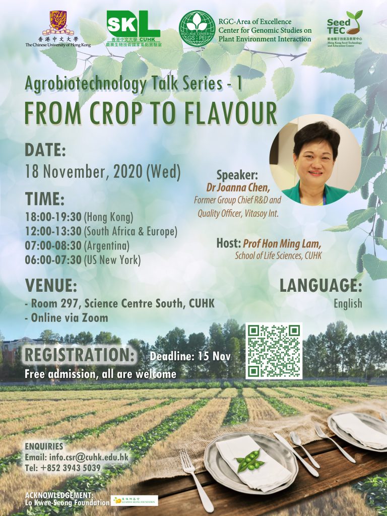 Agrobiotechnology Talk Series (1) Poster 